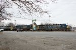 CSXT 478 Leads M426-09 at Railroad Square in Waterville